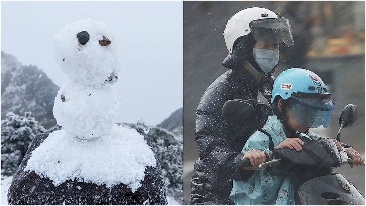 冷空氣變壯「高山雪下不停」！平地還要凍2天，兩地「亮10度以下警報燈」這天回暖