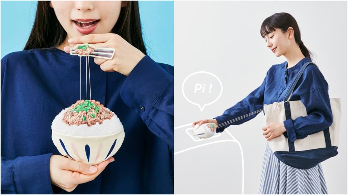 最長60CM！把悠遊卡放進「納豆伸縮票卡夾」，上下車「嗶嗶」真的會牽絲