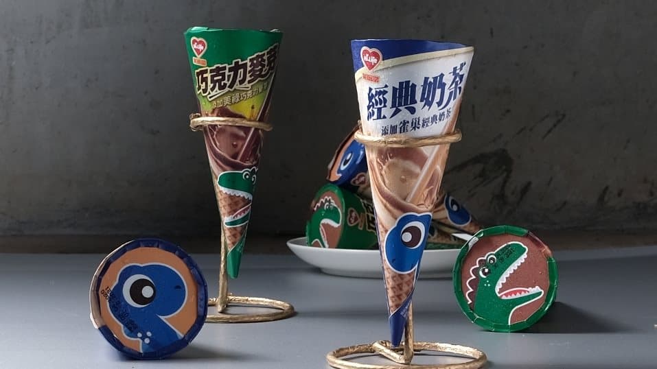 巧克力迷嘗鮮！萊爾富推出「美祿巧克力甜筒」，加碼「雀巢奶茶甜筒」