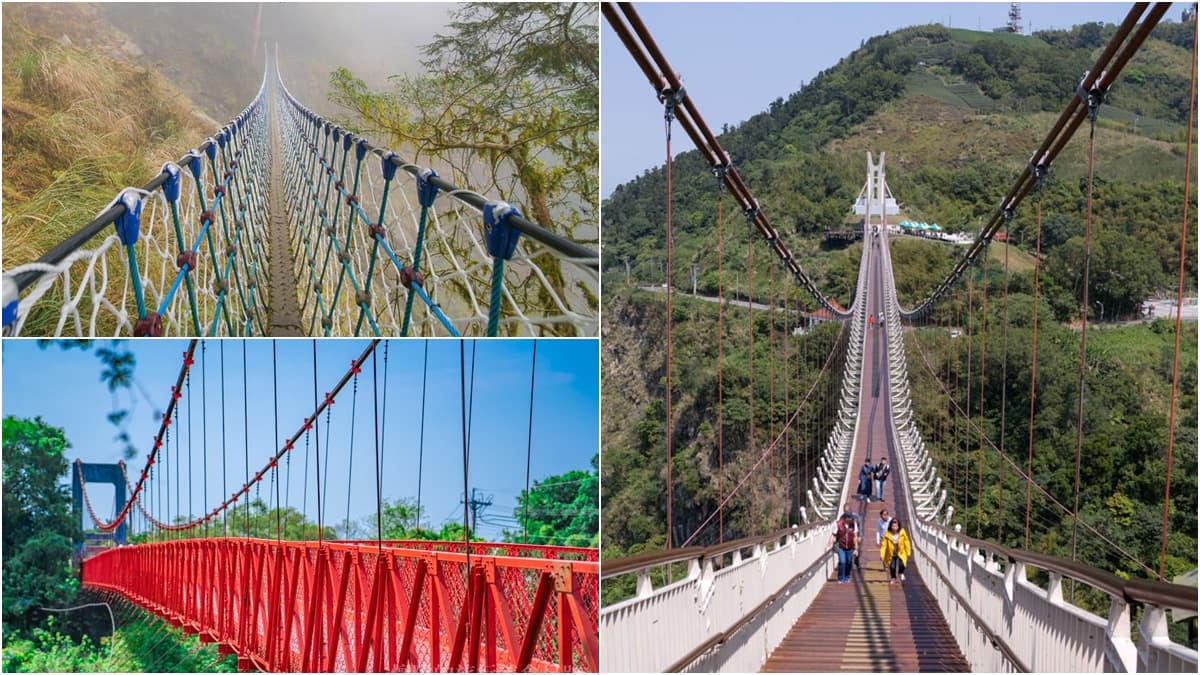 【全台15座絕美吊橋】安全距離小旅行！俯瞰36彎公路、摩天輪，「吊橋上的台灣」原來這麼美