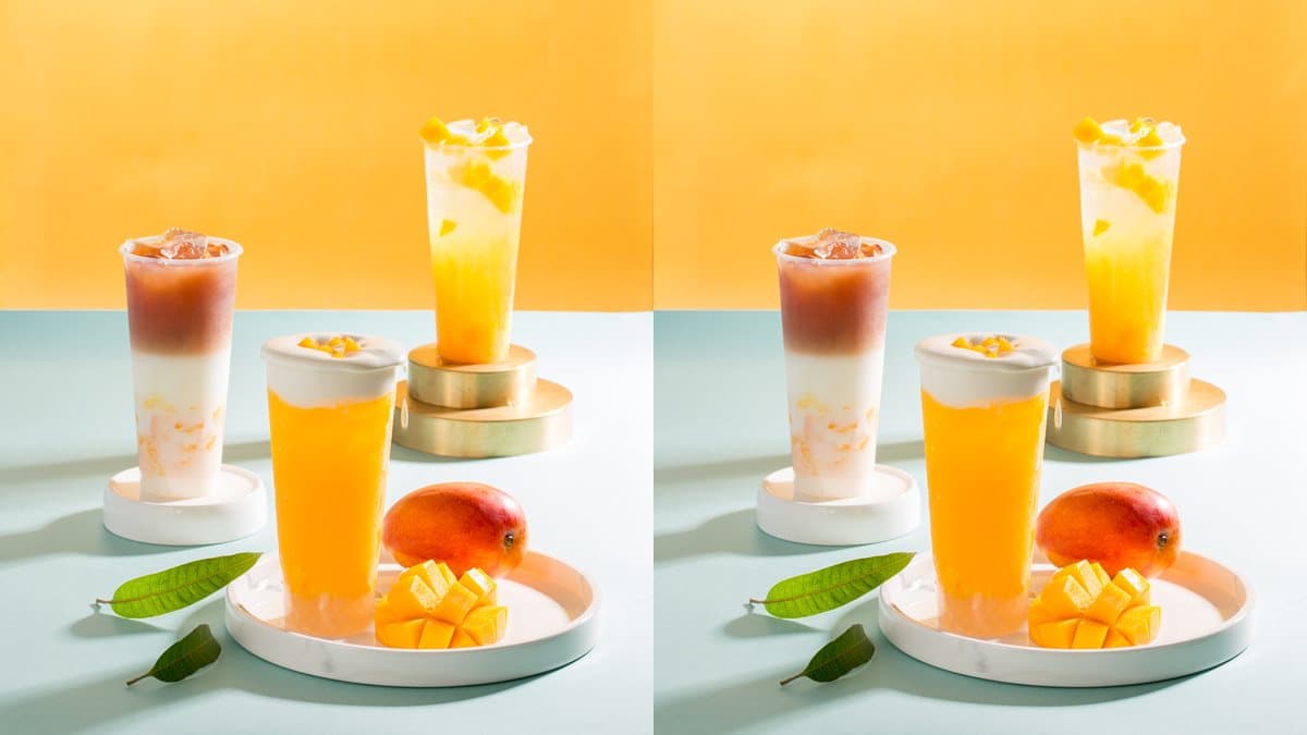 台中人先喝！沐沐茶旅新「夏季芒果」系列飲料，先喝有珍珠的「塩雪芒芒」