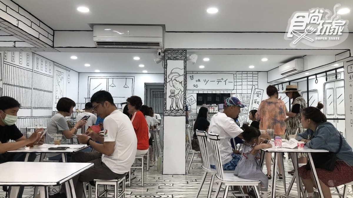 【新開店】走進「漫畫空間」狂打卡！日韓超夯2D咖啡廳登台，連販賣機、桌椅都是手繪的