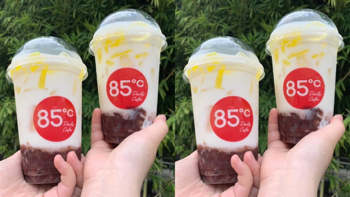復古手搖再一波！85度C懷舊系「紅豆粉粿鮮奶」新報到，爽喝一秒回童年