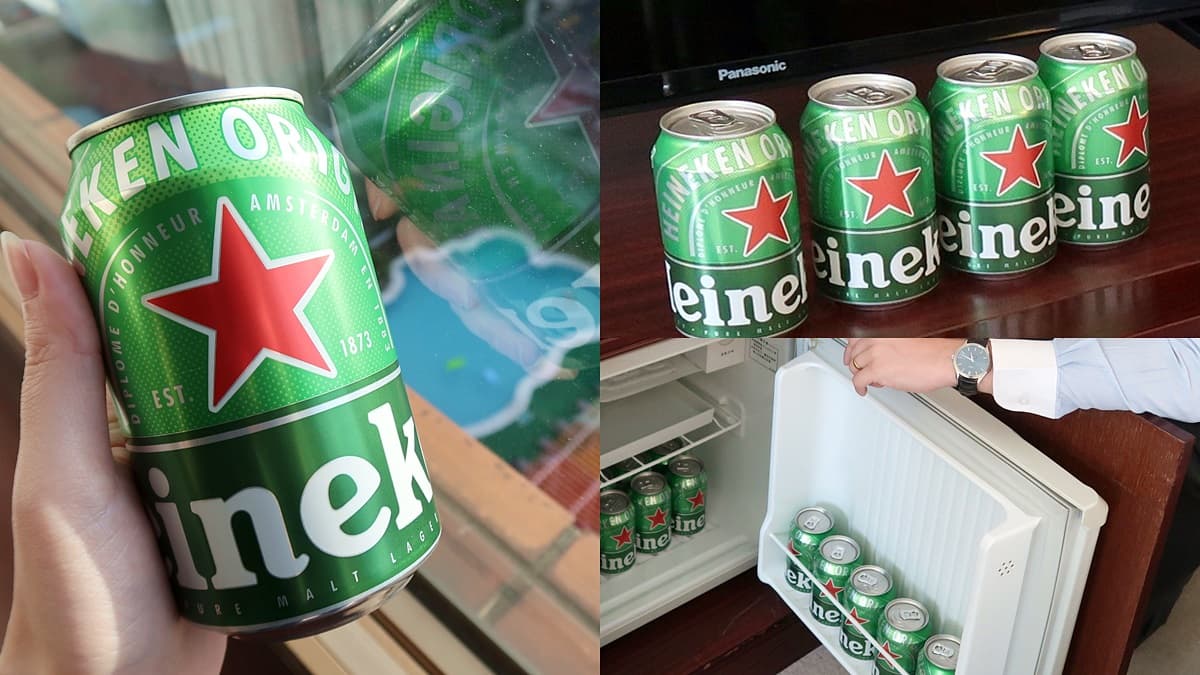 啤酒控嗨翻!超狂飯店「整箱海尼根」擺滿冰箱免費喝,最低不到1000元爽住3天2夜