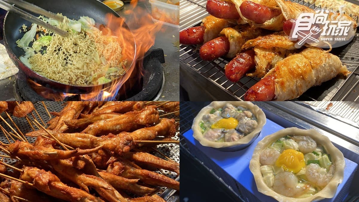 狂掃台中千坪大慶夜市!打卡牆+200多攤:爆漿蚵仔包、超狂黃金捲、彩色炸麻糬