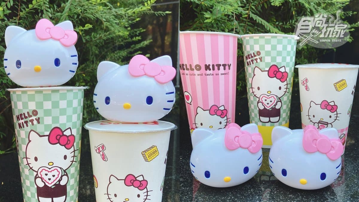 貓界女王降臨！85度C第二波「Hello Kitty周邊」：粉紅保冰杯、造型隨手杯