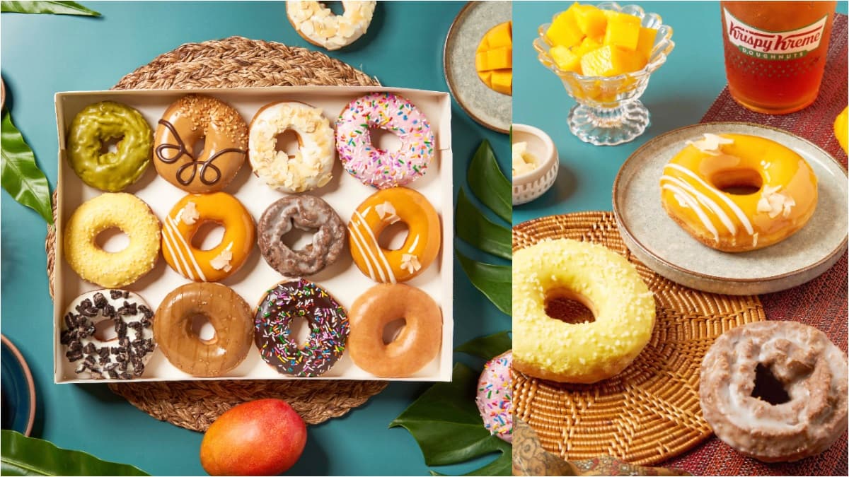 「楊枝甘露」入甜甜圈！Krispy Kreme新推3口味，七夕加碼送2顆「經典糖霜」