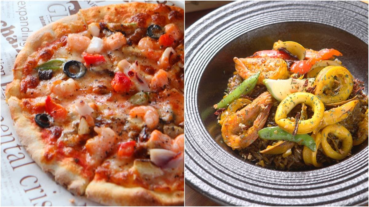 對中「2、3、6」任一碼免費吃，正統義大利披薩、料爆多西班牙海鮮飯
