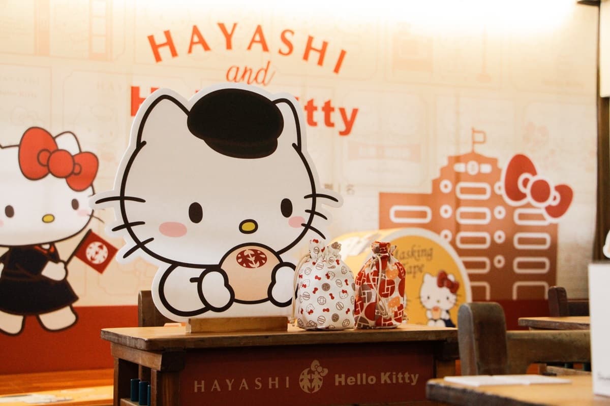 「巨型Kitty紙膠帶」必拍！台南林百貨×Hello Kitty聯名展，34款復古雜貨美翻