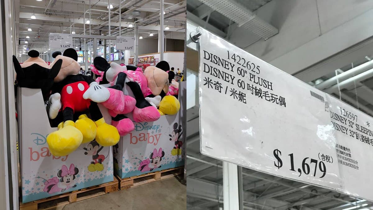 比人還大隻!好市多60吋巨無霸「米奇米妮」上架,網吶喊:「真的很誇張」 比人還大隻!好市多60吋巨無霸「米奇米妮」上架,網吶喊:「真的很誇張」