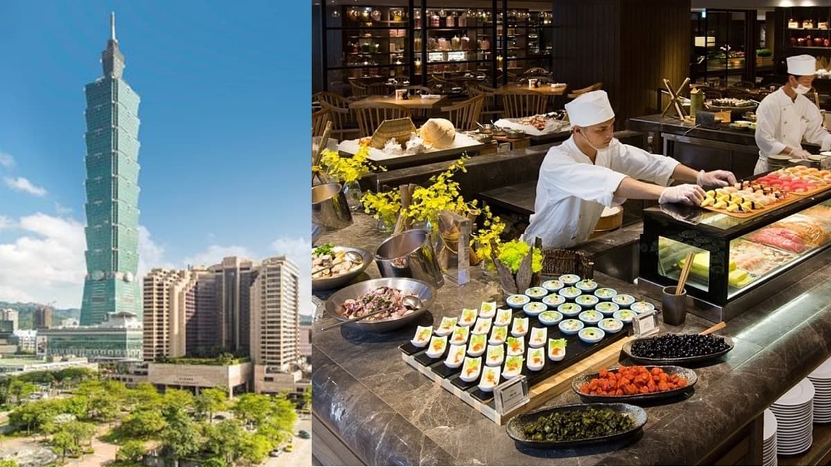 現省5392元！101旁飯店「不到半價」爽住行政樓層，超夯Buffet、雞尾酒都免費