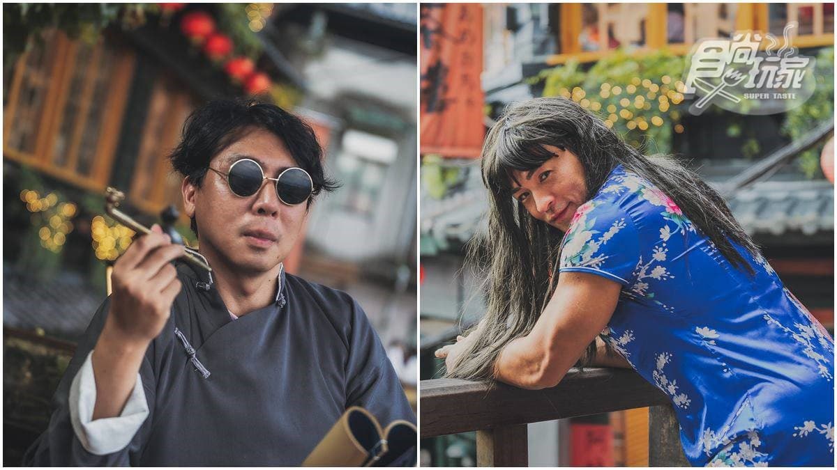 《瘋狂總部》扮古人穿梭九份老街，梁赫群見女裝夢多驚呼：「鬼門不是關了嗎？」