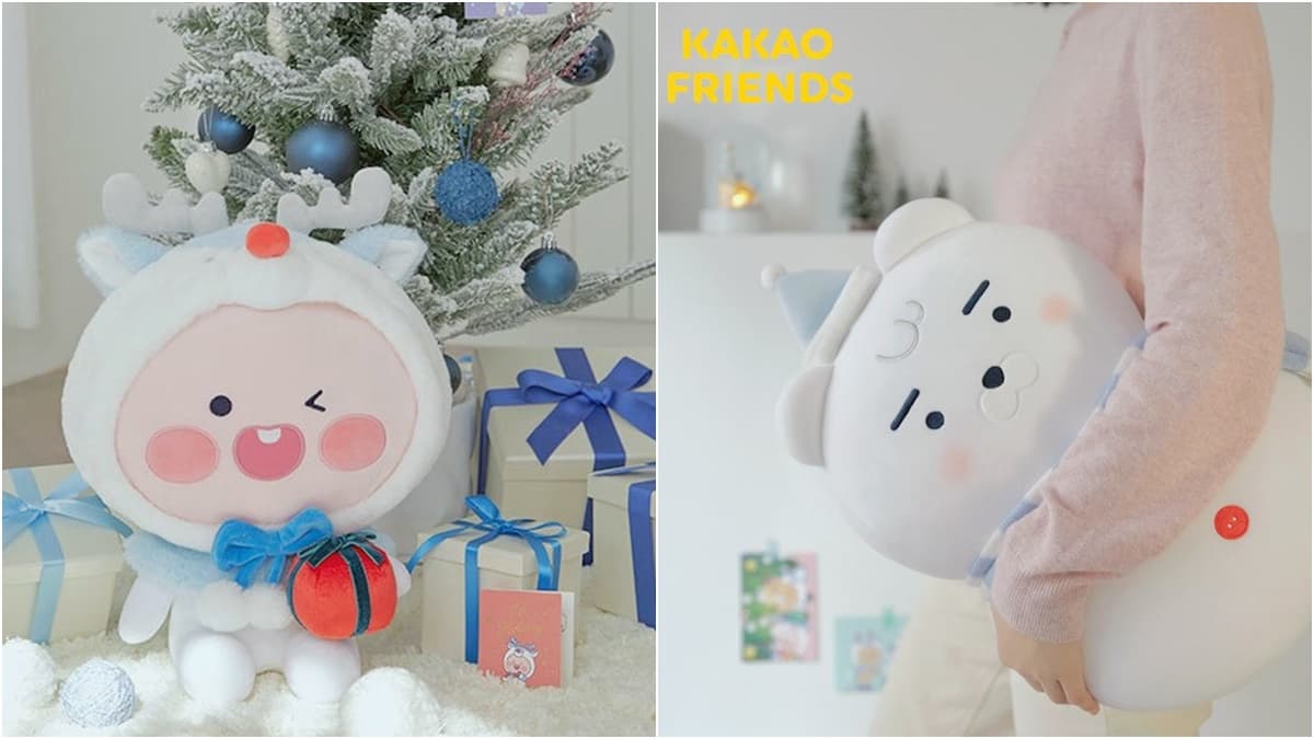 萊恩、桃子都變雪白版超Q！KAKAO FRIENDS耶誕限定玩偶，加碼滿額送限定明信片