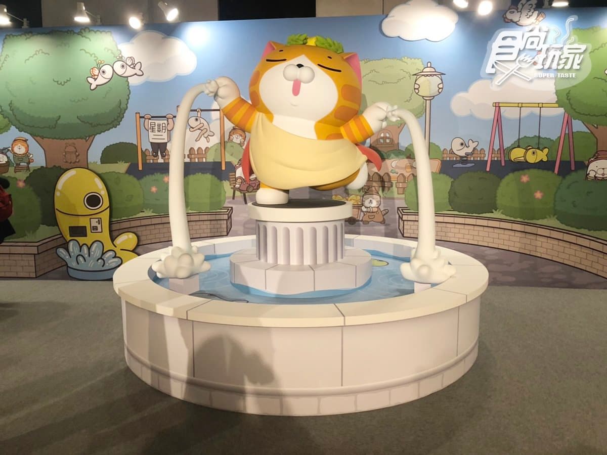愈爛愈愛！人氣貼圖「白爛貓五週年特展」，打造12區超台味場景：爛又爛早餐、87銀行