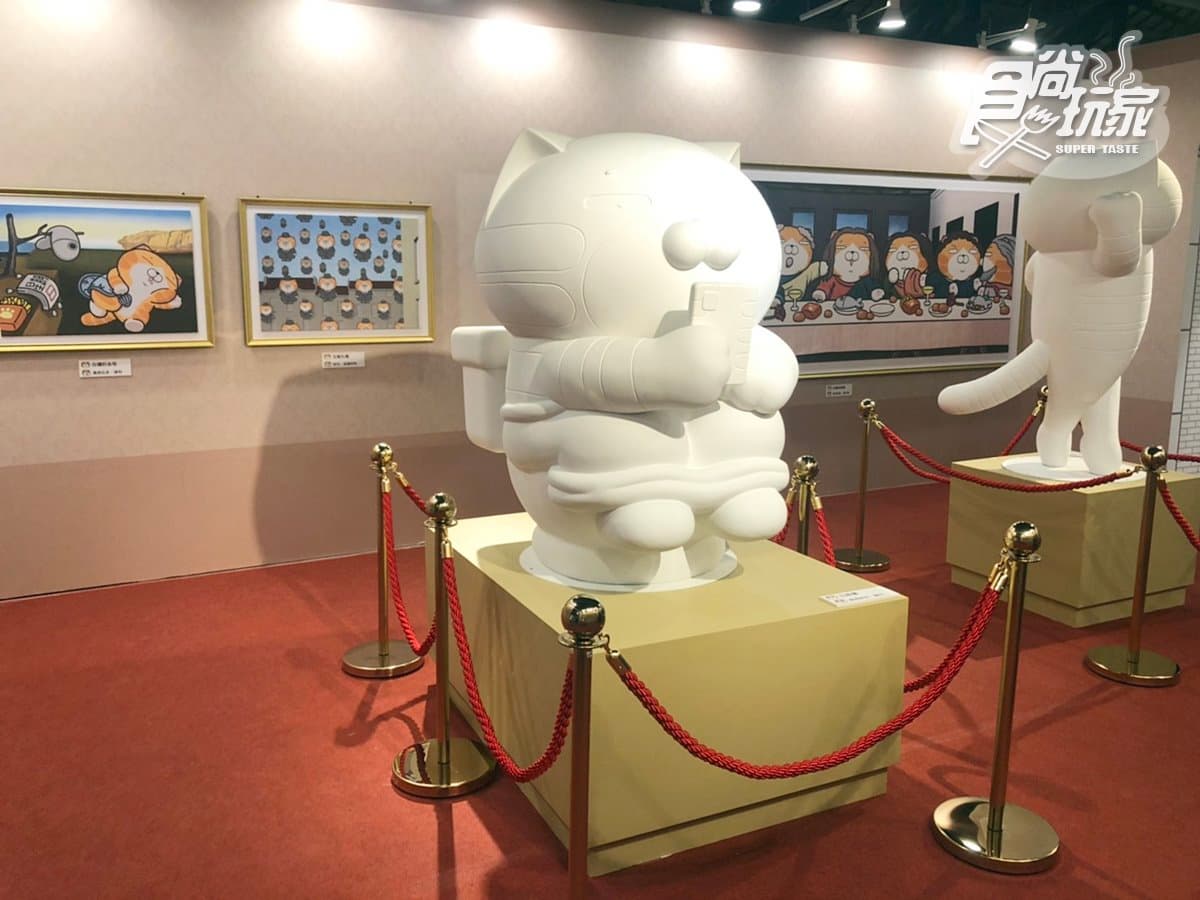 愈爛愈愛！人氣貼圖「白爛貓五週年特展」，打造12區超台味場景：爛又爛早餐、87銀行
