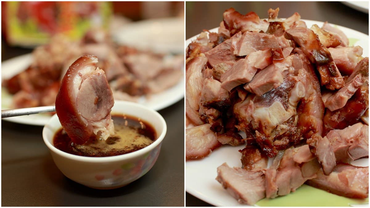 屏東美食之光！這家「萬巒豬腳」蔣經國也愛，必沾特調醬油膏更對味