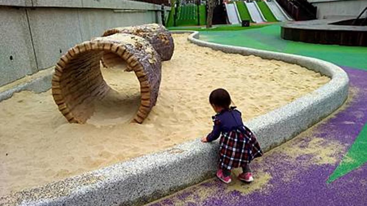 小小孩會愛！新竹親子戶外遊樂場整天玩不膩，先衝大沙坑、超長溜滑梯