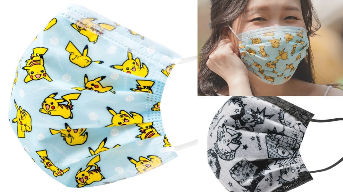 滿版皮卡、漫畫集合款收服你！「寶可夢第二波口罩」來了，7-11這天起獨家預購
