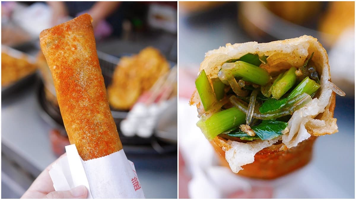 蝦餅現點現炸！銅板價外帶美食用料不手軟，滿滿蝦子只賣35元