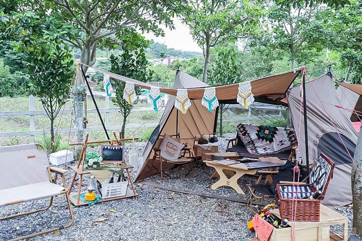 水水快預約！偽露營咖啡廳必拍日雜風「印地安帳」，順口「綠森林拿鐵」抹茶控會愛