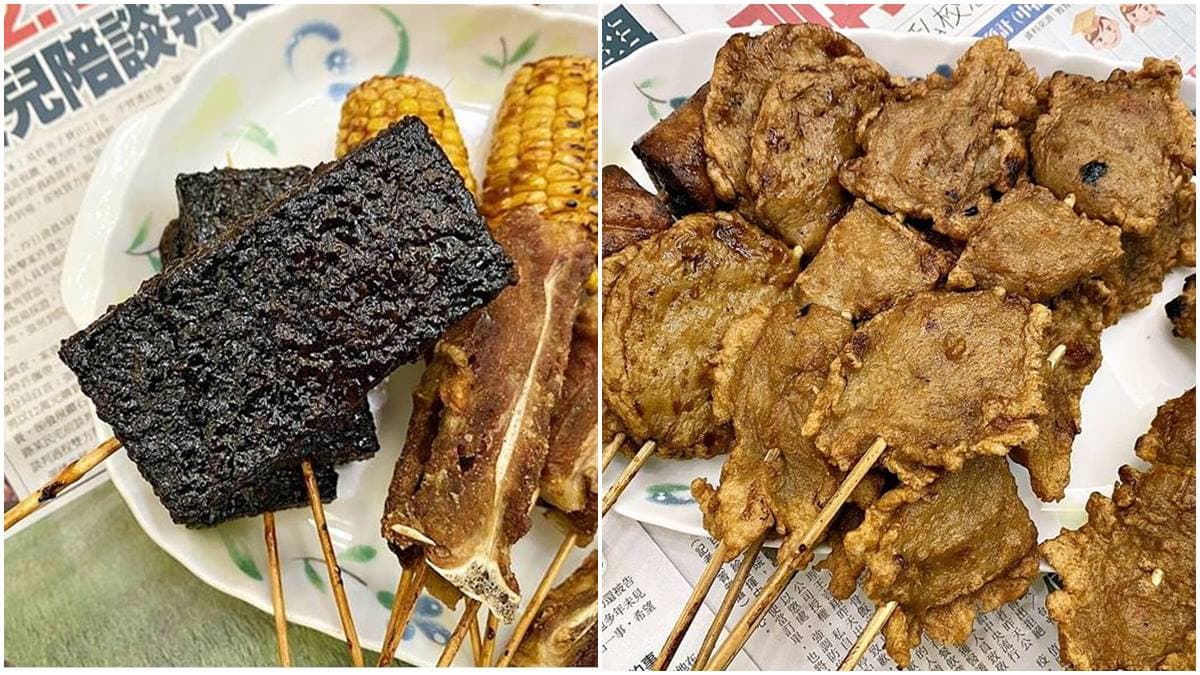 銅板價消夜！人氣串燒必點「厚醬豬血糕」只要15元，外酥內Q甜不辣愈吃愈唰嘴