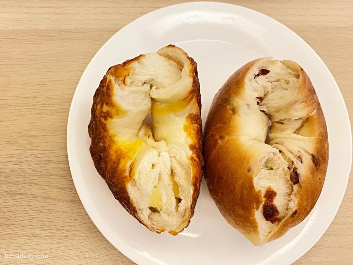 咬一圈都是料！人氣烘焙坊「水嫩貝果」Q彈又滿餡，甜口味先嘗花生脆酷力、北海道牛乳