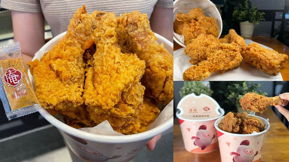 都是雞腿+腿排不用挑！繼光香香雞首度推「美式炸雞桶」，還能加「通庵咖哩粉包」
