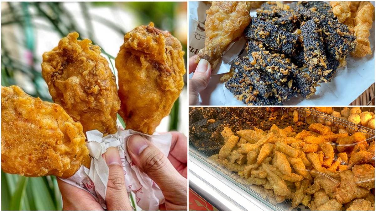 台式下午茶!網推炸物攤必吃「招牌炸米血」外酥內Q超唰嘴,奶香脆皮雞腿加辣粉更開胃