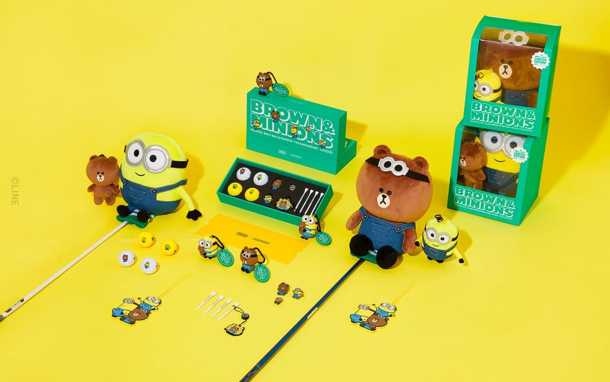 LINE FRIENDS X 小小兵聯手賣萌！熊大、莎莉換上吊帶褲，推Airpods殼、折疊椅、置物籃