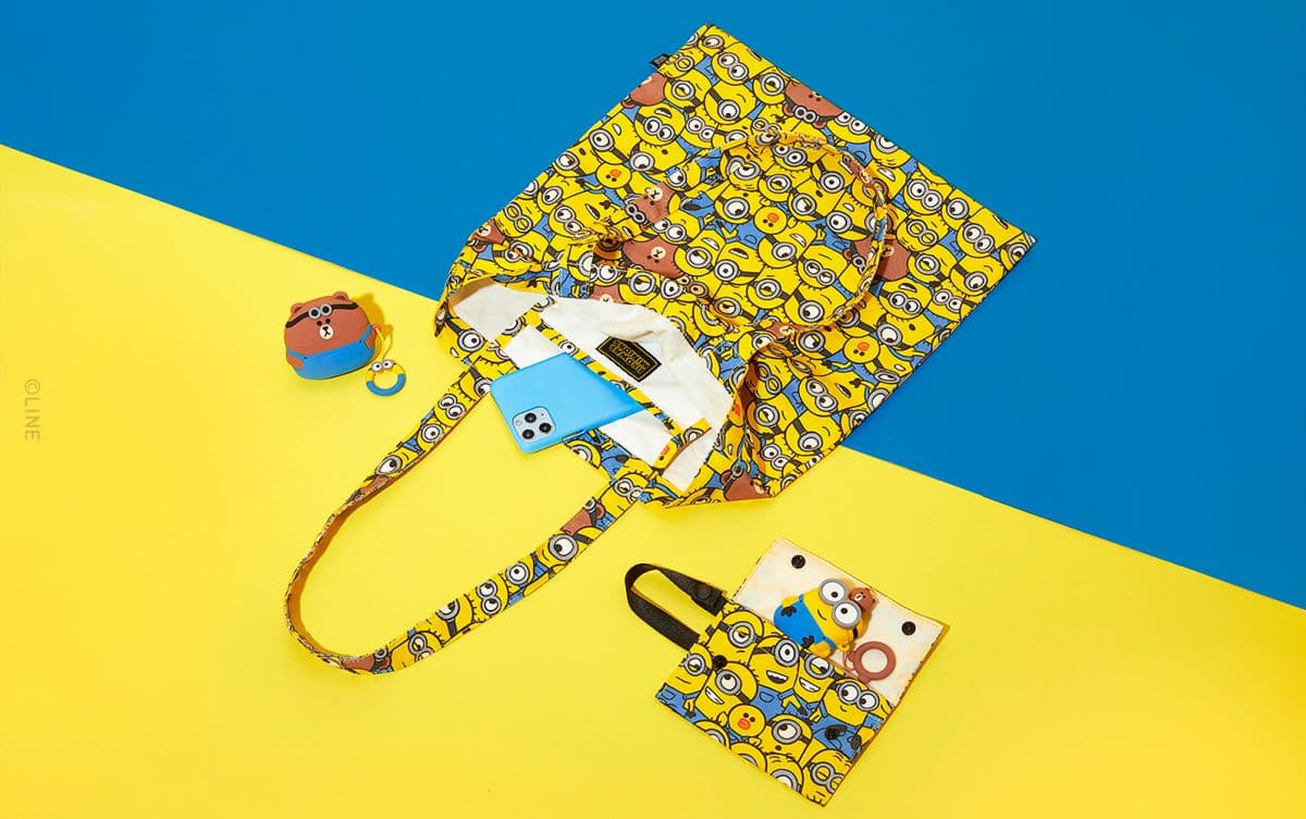LINE FRIENDS X 小小兵聯手賣萌！熊大、莎莉換上吊帶褲，推Airpods殼、折疊椅、置物籃