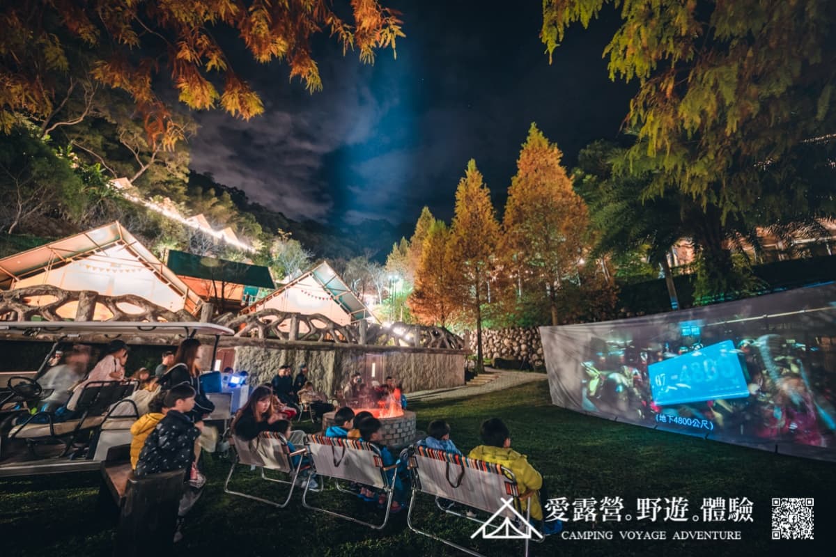 懶人露營首選！全新豪華露營區「斑比跳跳」，一泊四食、划獨木舟、星空電影院超享受