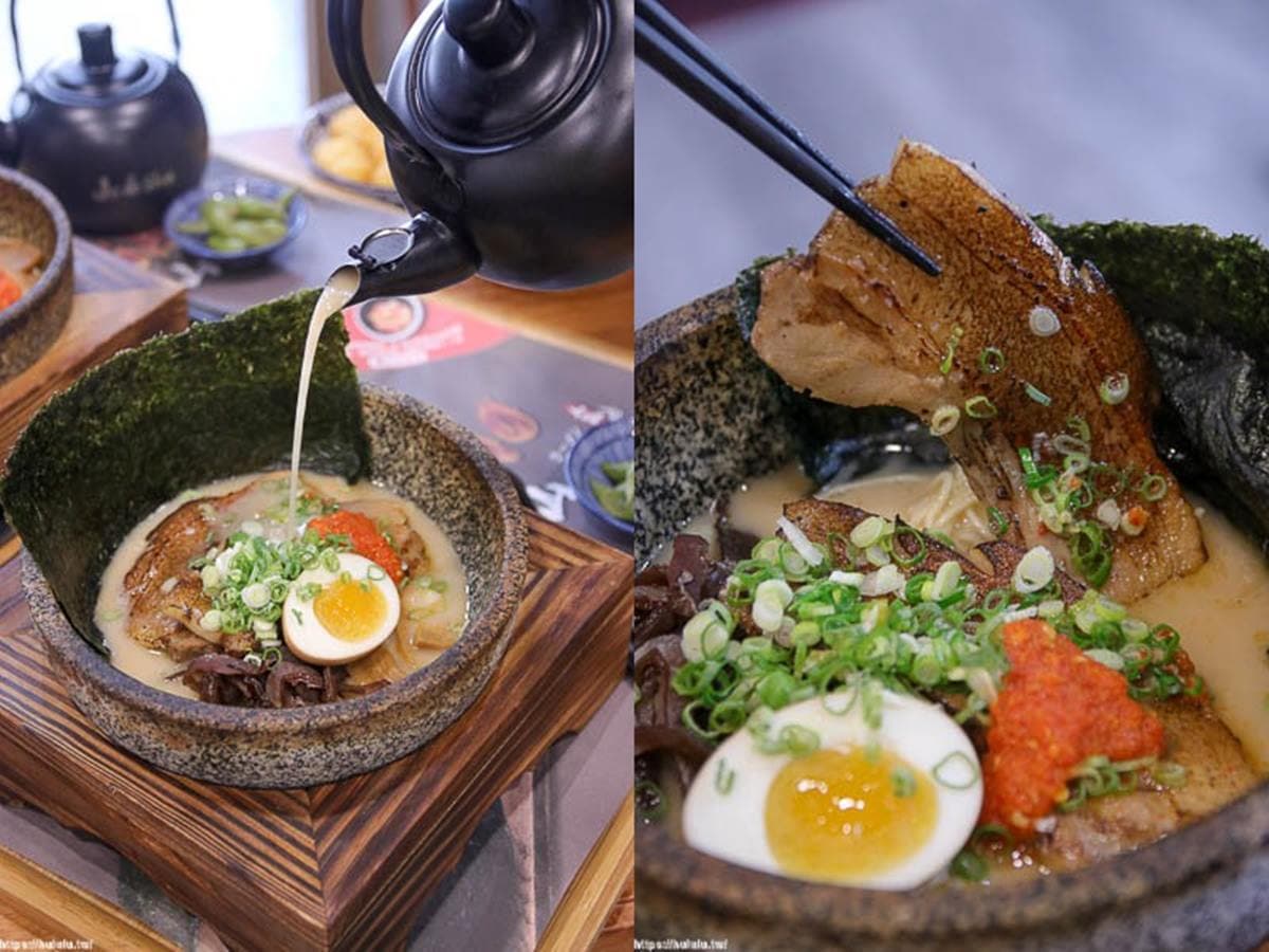 超有哏！豚骨「火山拉麵」石鍋滾煮湯頭更濃郁，邪惡系「熔岩起司炸雞」會牽絲