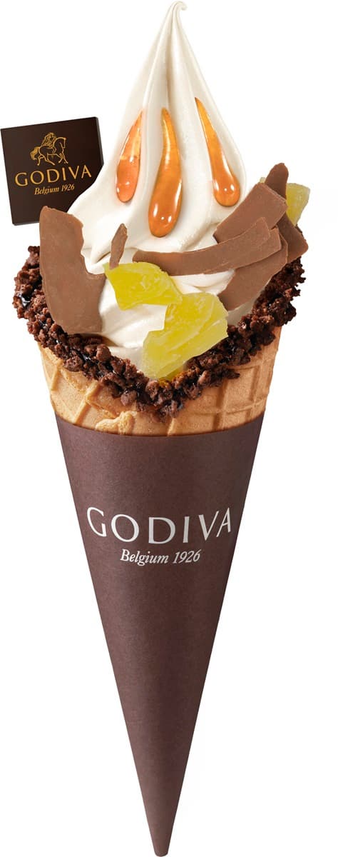 GODIVA「椰子鳳梨霜淇淋」新登場！濃郁椰奶＋可可脆片太犯規，再喝椰子鳳梨奶昔