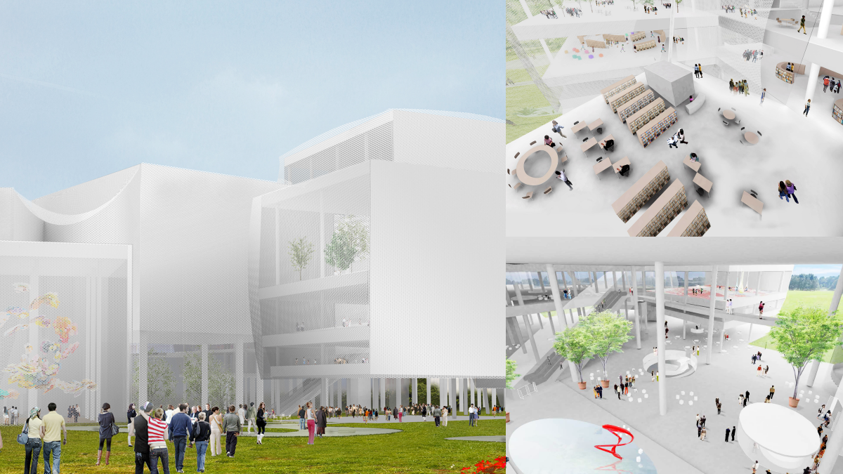 台中新景點再＋１！「台中綠美圖」結合美術館與圖書館，純白玻璃建築太夢幻