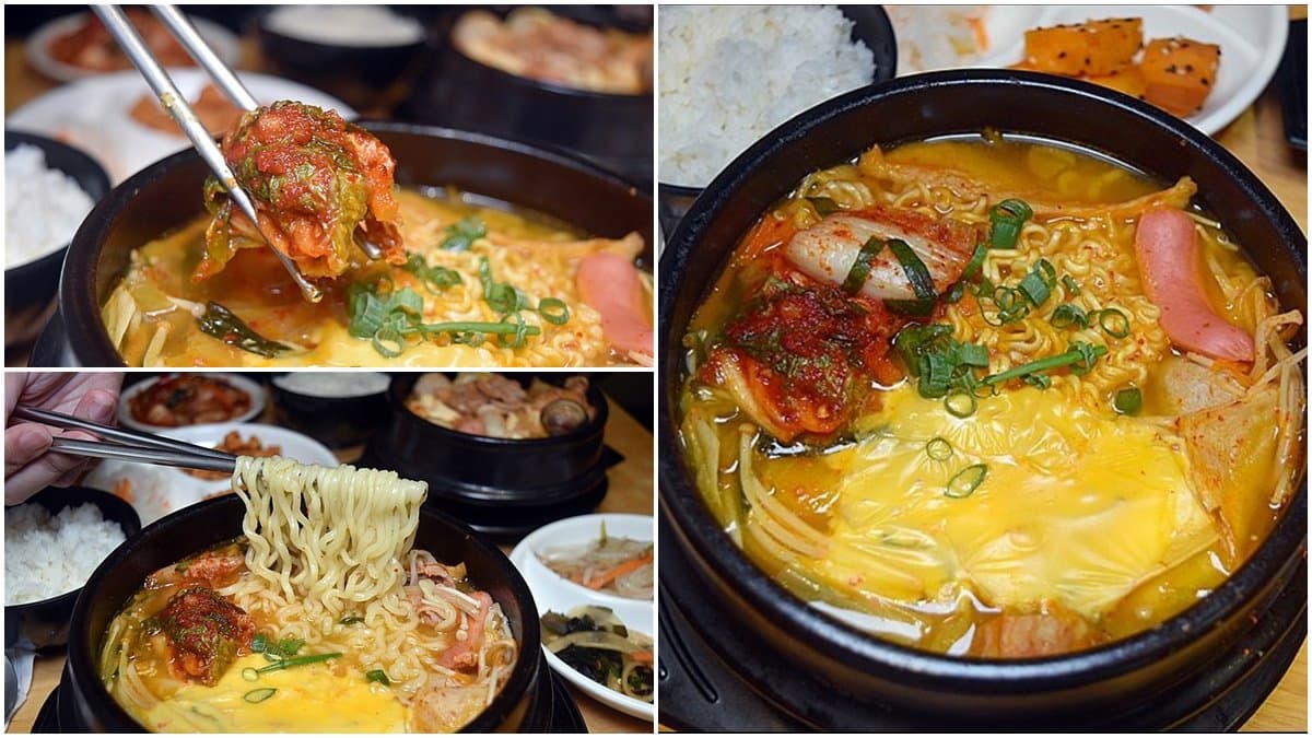 4.5星好評！台中道地韓餐必嘗滿料「辣豆腐煲」，超罪惡炸雞年糕還會牽絲