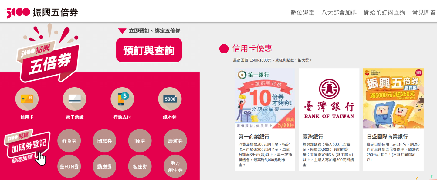 唐鳳「五倍券官網」出爐!「一站式」登記超方便,加碼券、數位綁定優惠秒懂 唐鳳「五倍券官網」出爐!「一站式」登記超方便,加碼券、數位綁定優惠秒懂