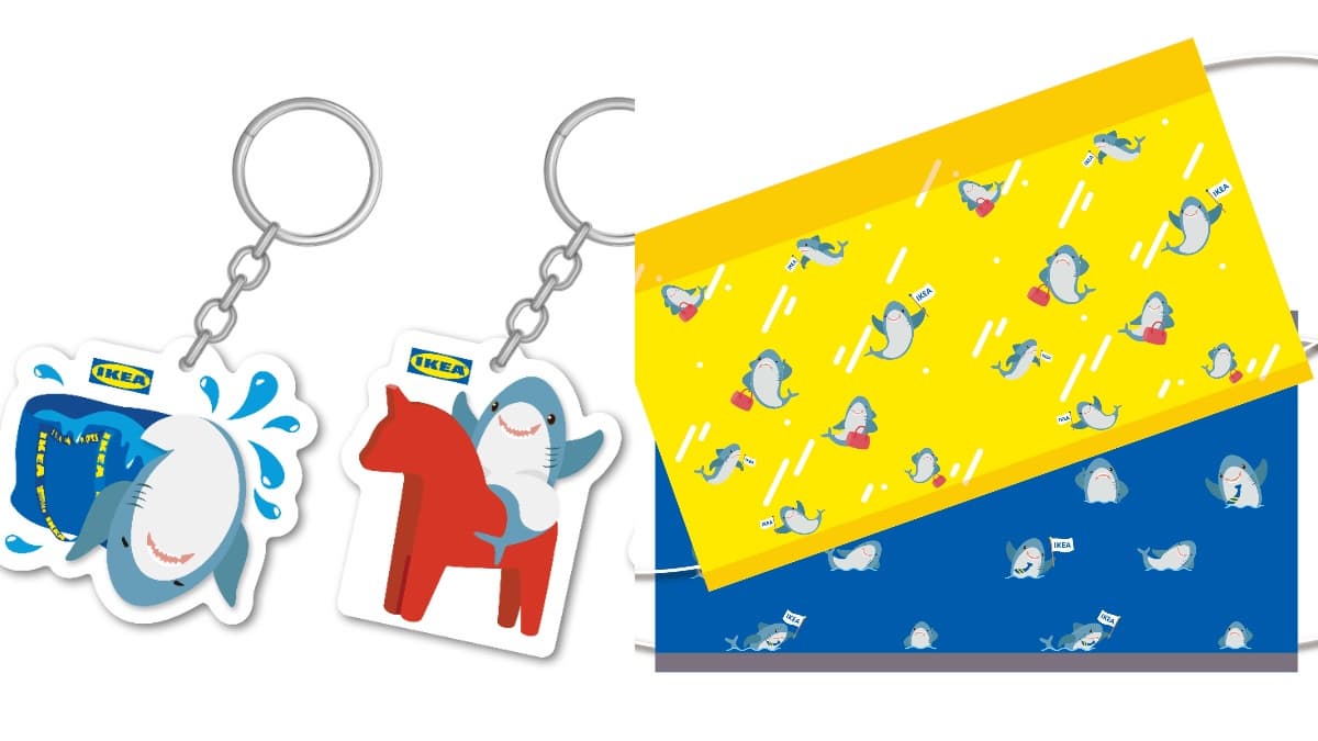 對名字「這６字」衝IKEA！桃園店用餐同２字７折，全台加送鯊魚口罩、吃鯊鯊包