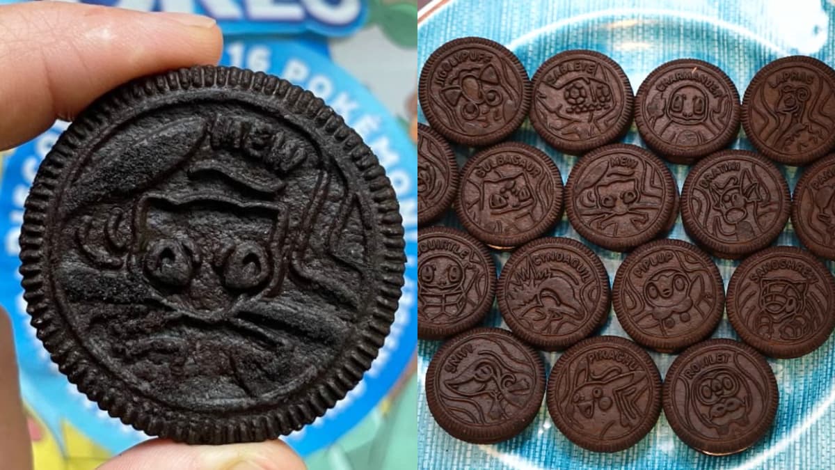 １塊要價69萬！「寶可夢OREO」16款造型太Ｑ，皮卡丘、夢幻等你來收服