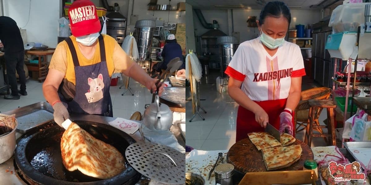 只要25元！台南老字號「爆量韭菜盒」一咬會噴汁，手工捲餅夾特製酸菜超搭