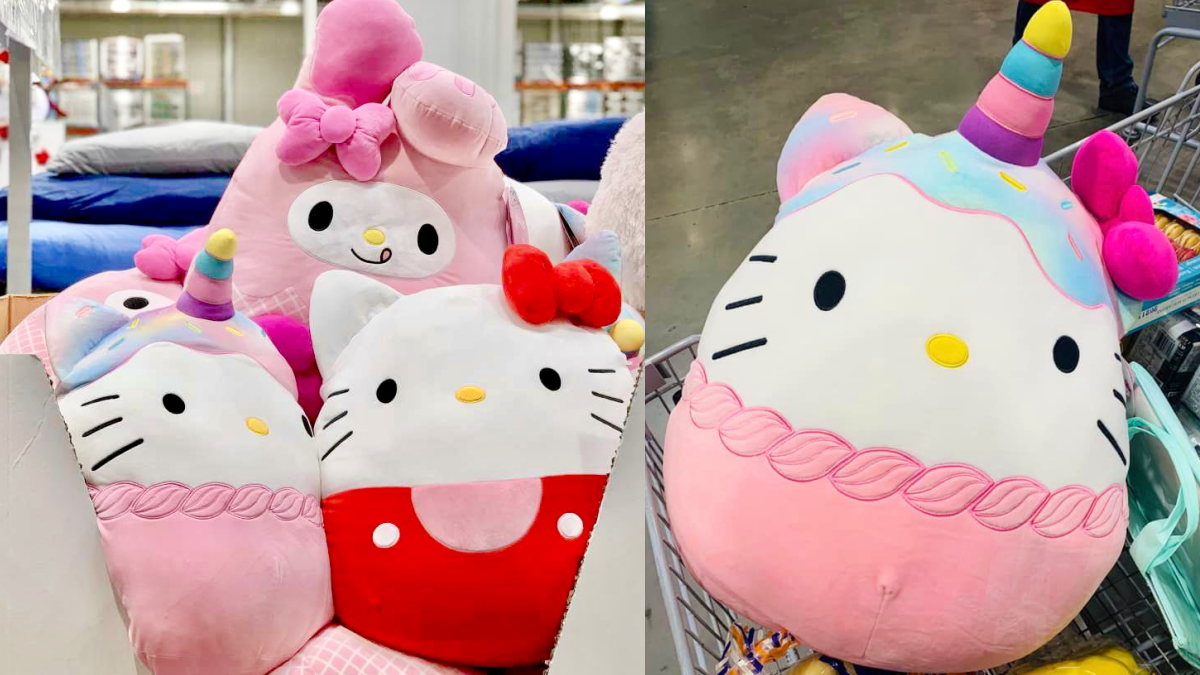 Kitty粉先衝好市多！20吋三麗鷗玩偶「獨角獸Kitty、粉色美樂蒂」快抱回家