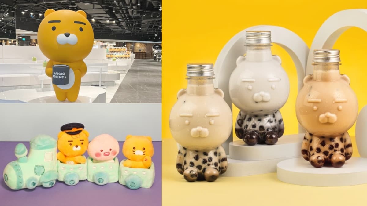 全台首間「萊恩咖啡廳」底加！KAKAO２號店限定喝萊恩牌珍奶，車長周邊也萌翻