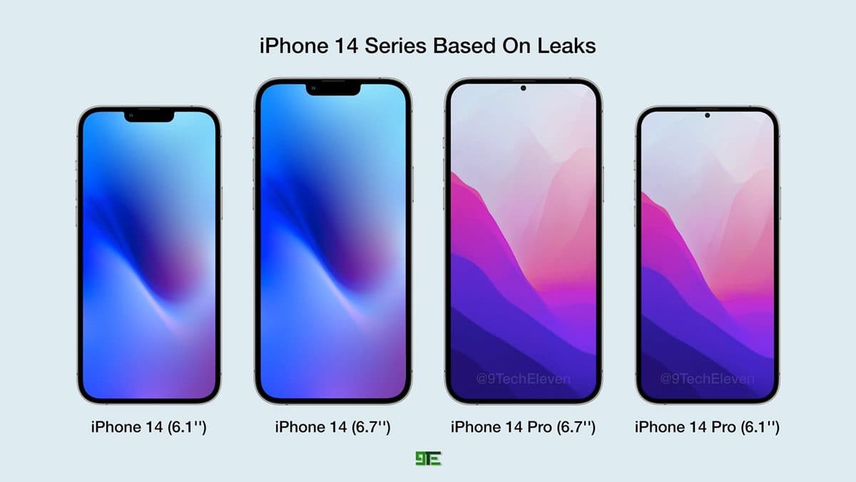 芋頭控果粉注意！iPhone 14將出現超美「芋頭紫」，手機「瀏海」也會被消失