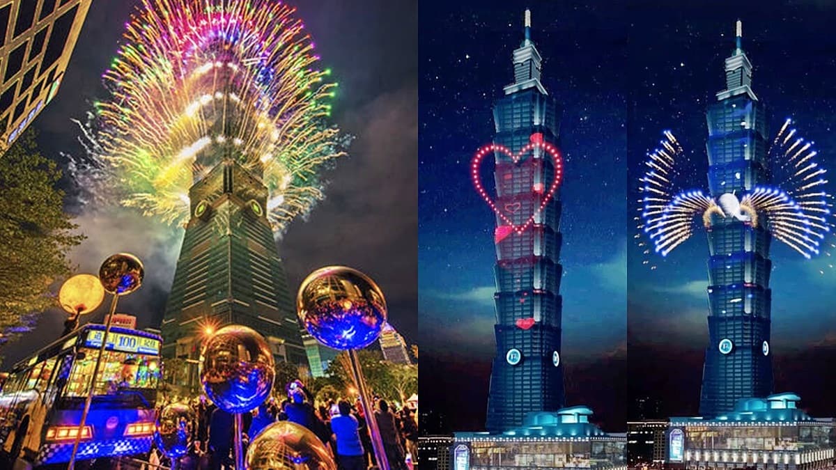 台北101煙火秀搶先曝光！全球首次高空展翅、愛心煙火，總長360秒可拍