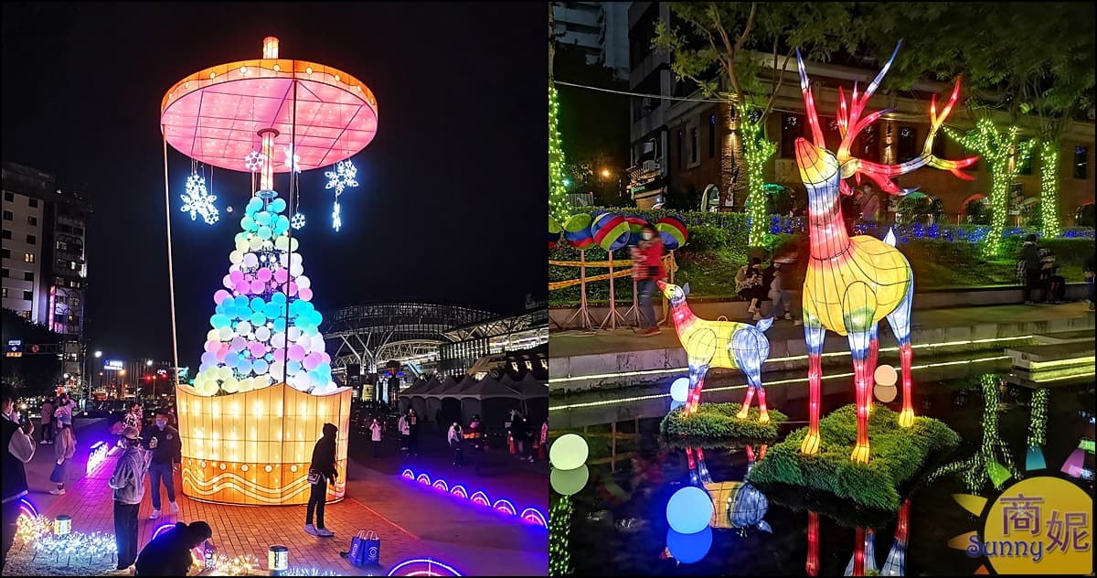 耶誕必衝！台中車站打卡巨型鐵鹿公仔，爽逛限定快閃店、美拍超萌貼圖背板