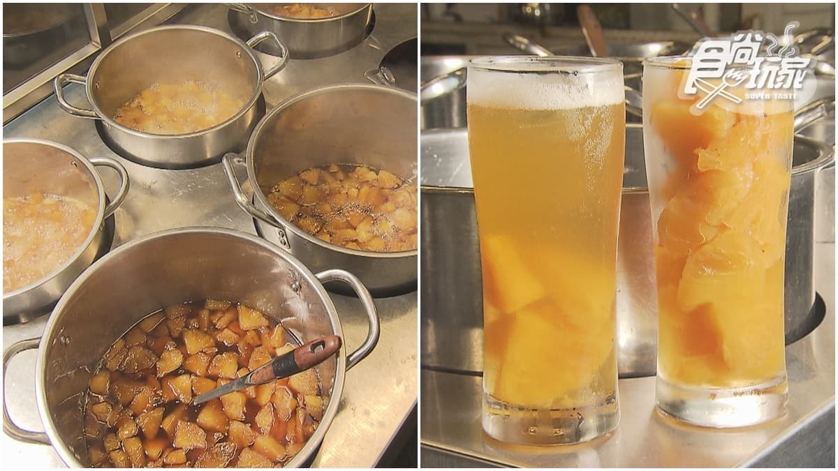 日賣1000杯！雲林夜市「純天然水果茶」當日現煮，清甜茶香搭大塊鳳梨超滿足