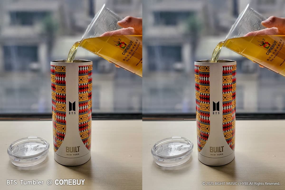 阿米手刀開喝了！COMEBUY獨家「BTS潮行杯」８款一次擁有，門市加購還可挑款