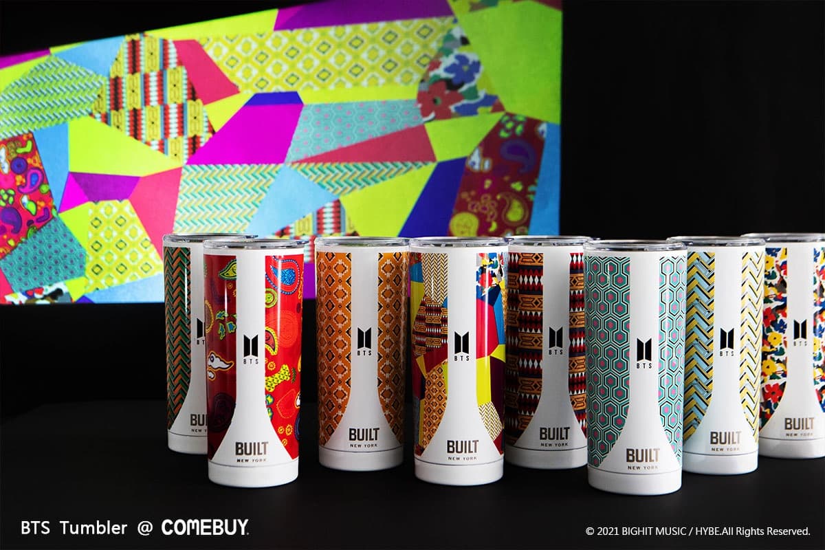 阿米手刀開喝了！COMEBUY獨家「BTS潮行杯」８款一次擁有，門市加購還可挑款