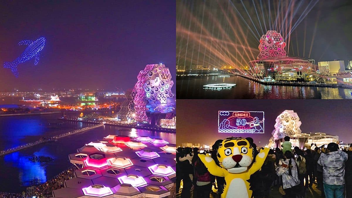 台灣燈會「無人機主燈」加碼3場次!228連假可拍3D鯨魚、戴資穎6主題