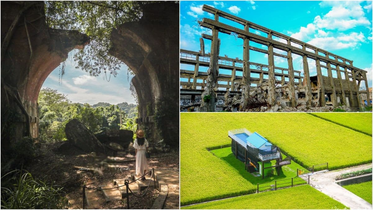 還沒被遊客塞爆！全台６大「私房祕境」景點：末日風廢墟、稻田中「忘憂巴士」