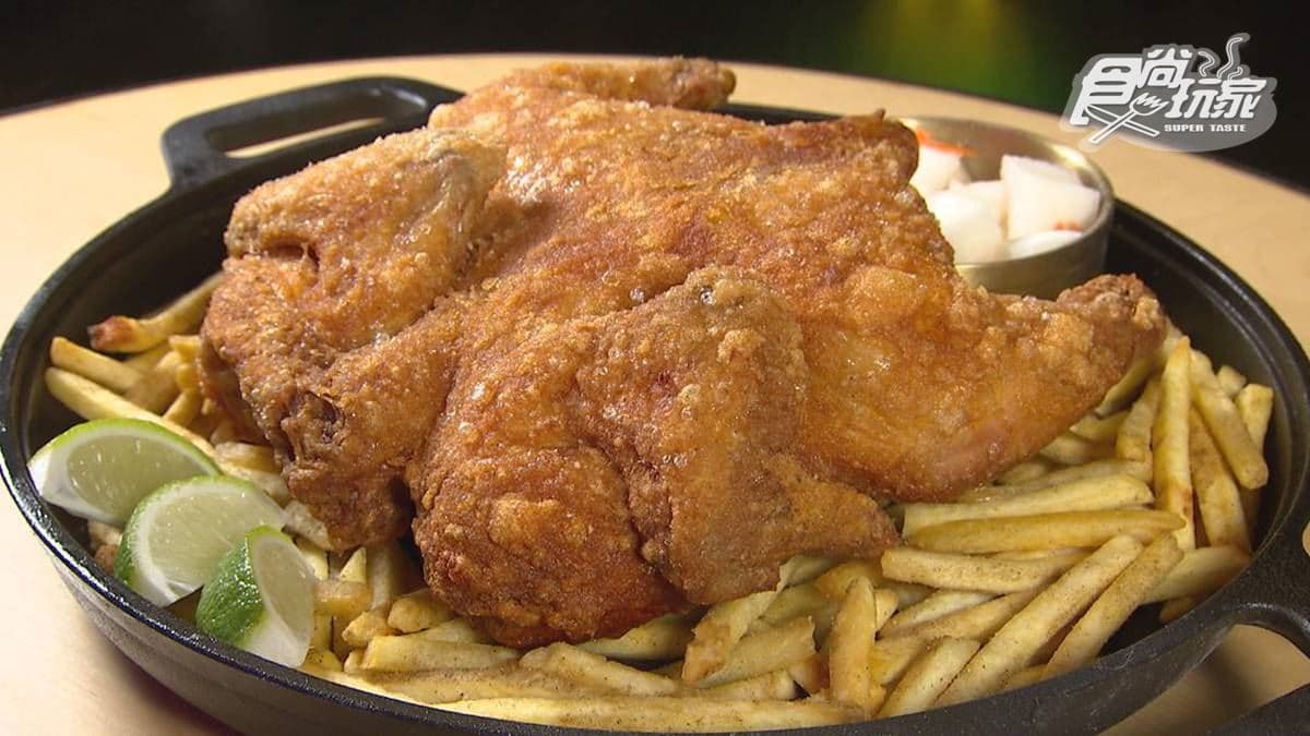 超浮誇!台北鹹酥雞餐酒館必點台式「炸全雞」,一咬爆汁像在喝雞精